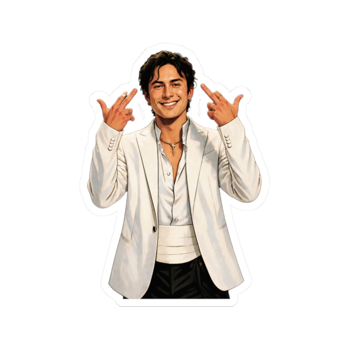 Hudson Williams Heated Rivalry glambot Golden Globes (fan art) - alternate angle 3, merchandise